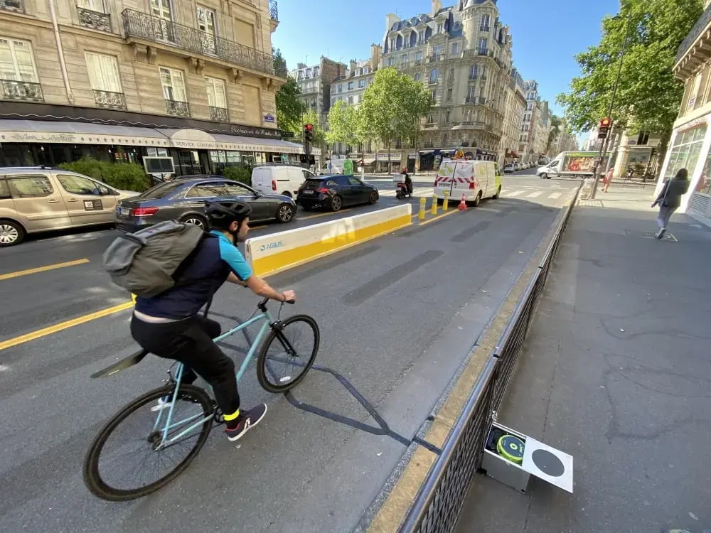 Cuente los ciclistas en sus instalaciones temporales para asegurarse de que son relevantes.